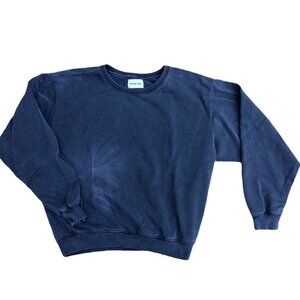 MELROSE PLACE Rosewood Crew Neck Asphalt Sweatshirt Men's LARGE Grey Pullover‍